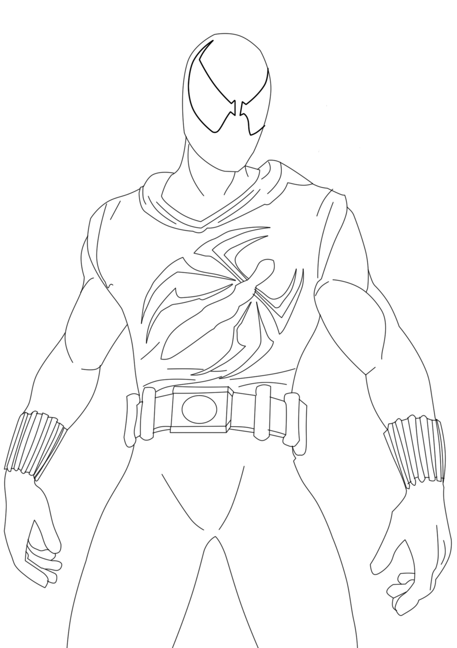 900x1274 Scarlet Spider Lineart By Jp7 By Jeanpaul007