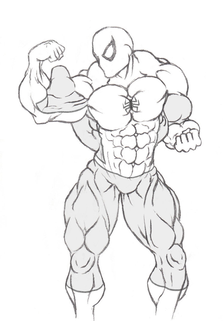 745x1072 Spider Man Got Buff. By Graphic Muscle
