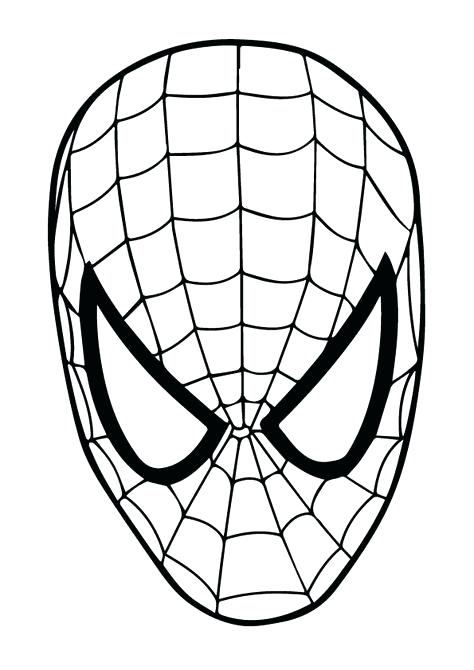 Spiderman Head Drawing at GetDrawings | Free download