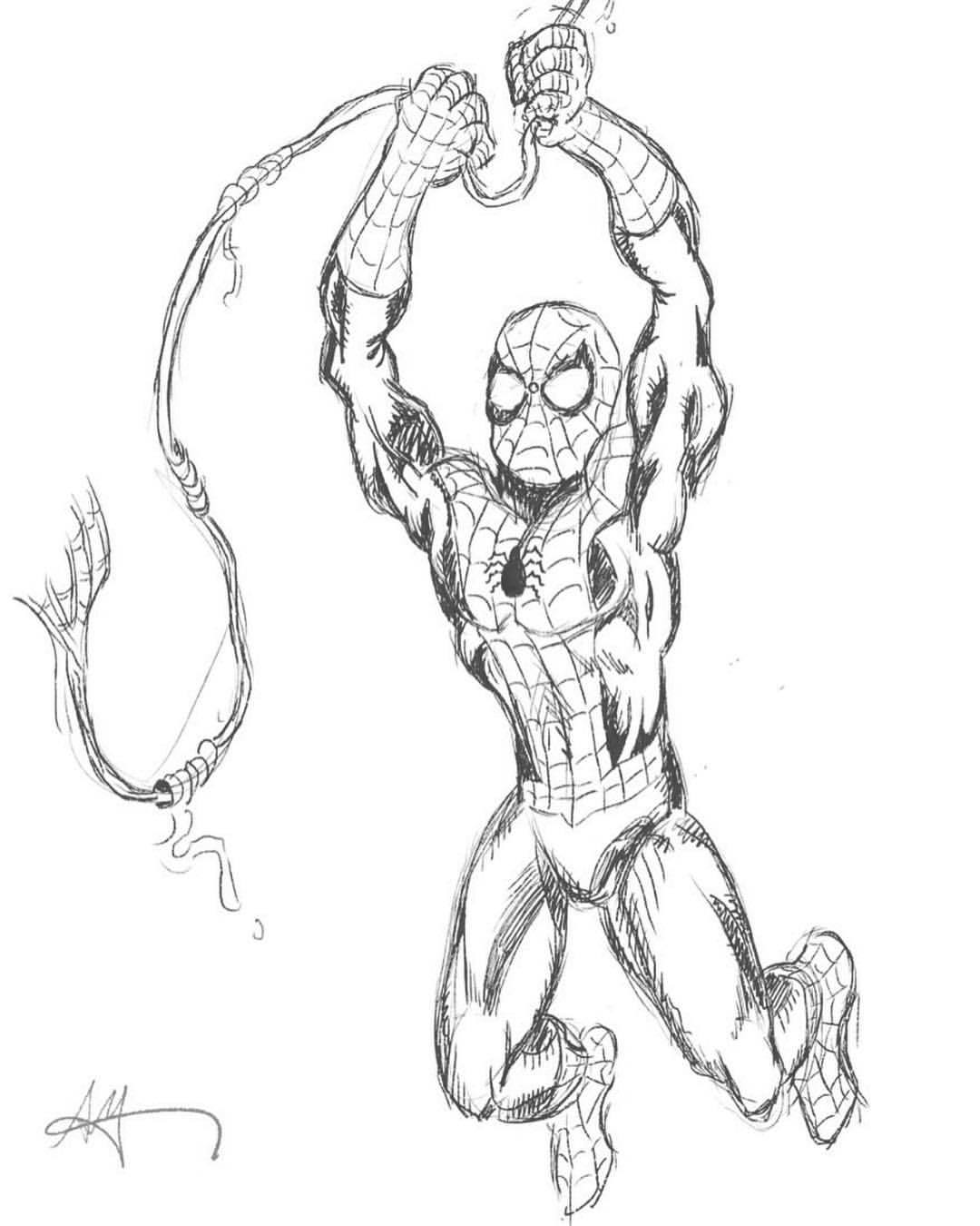 Spiderman Homecoming Drawing