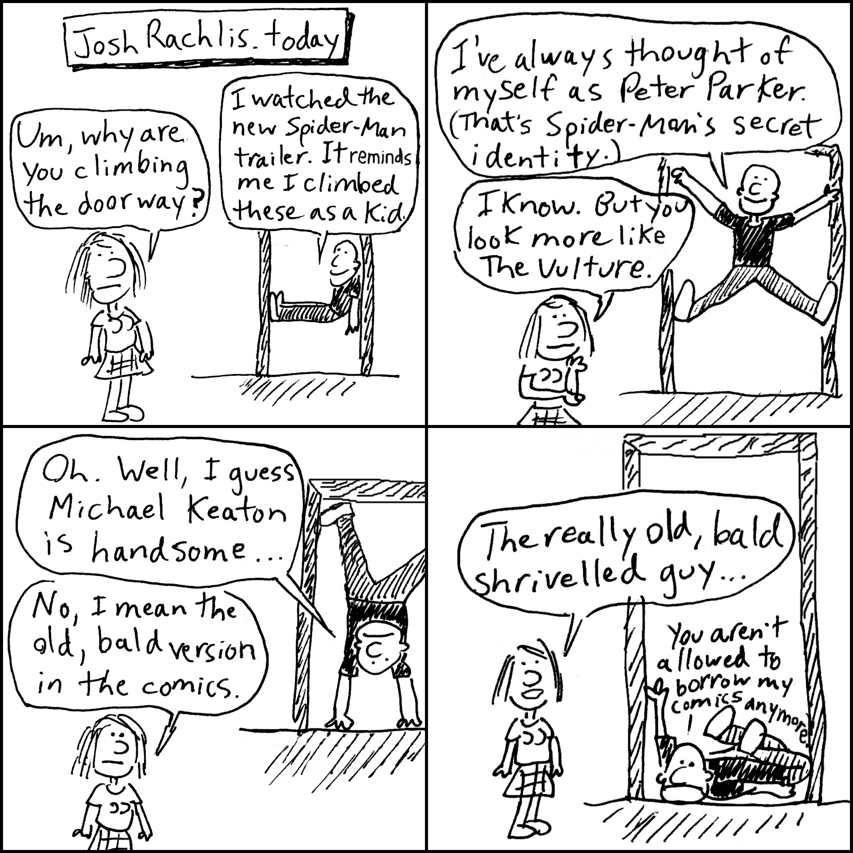 2800x2800 Spider Man Homecoming Trailer Comic Strip