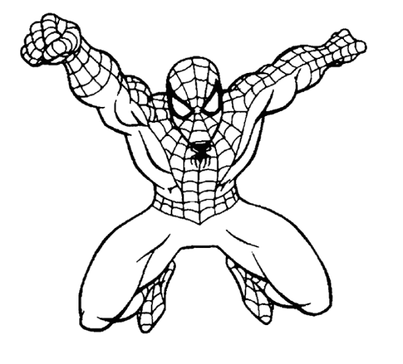 580x524 Coloring Pages For Boys Spiderman Pretty Draw Printable Coloring