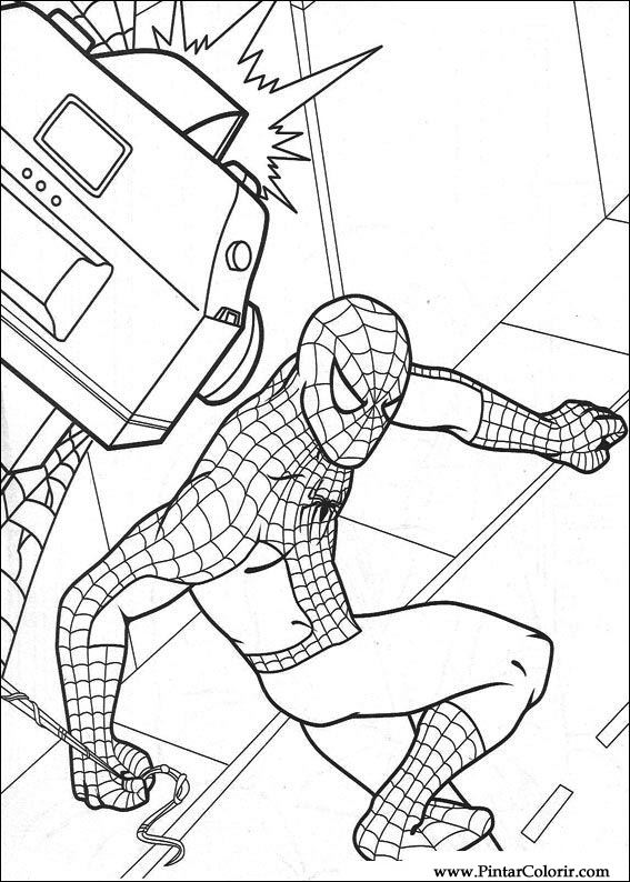 567x794 Drawings To Paint Amp Colour Spiderman