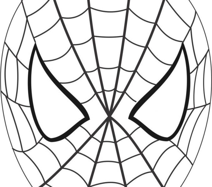 678x600 Printable Spiderman Logo Kids Coloring