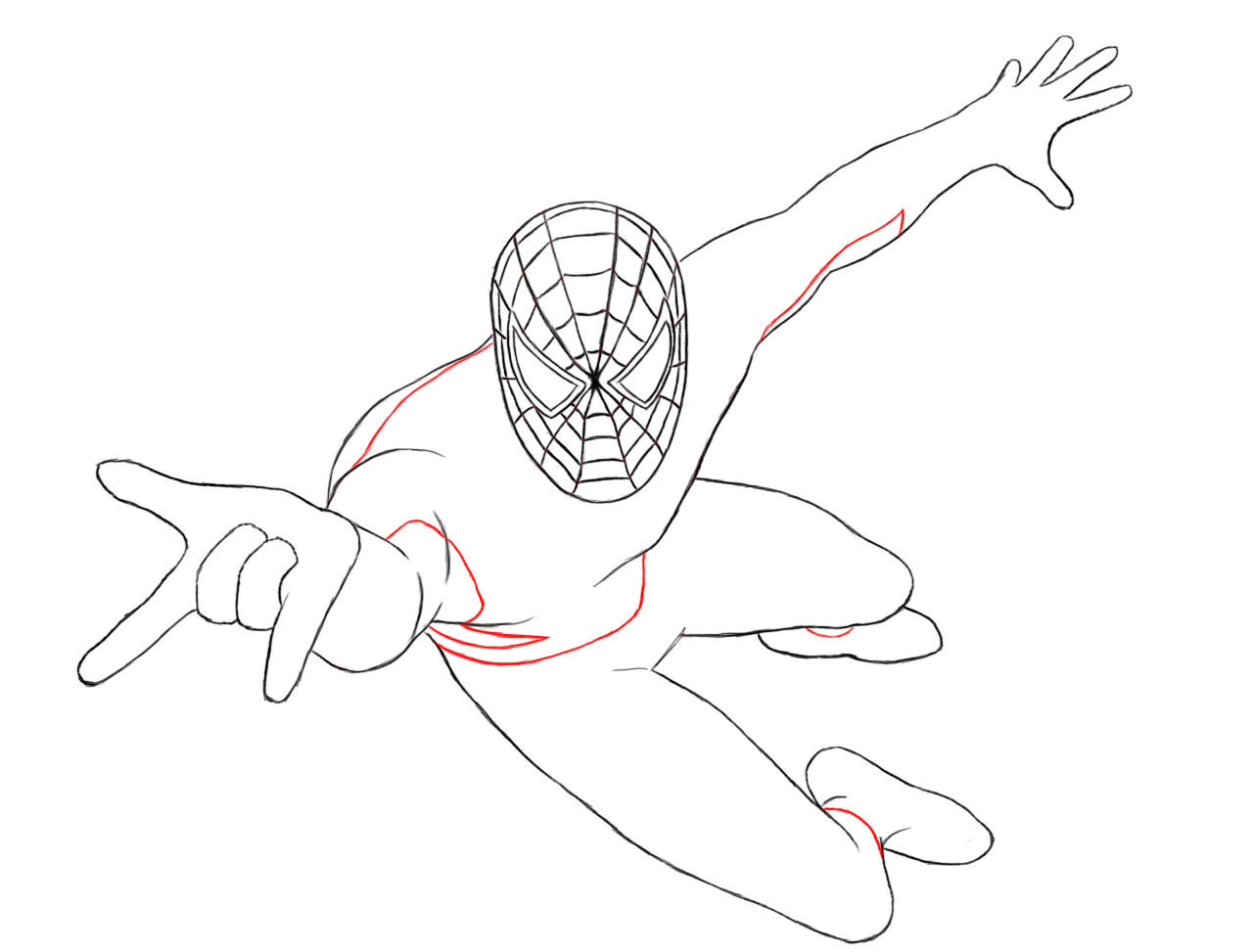 1280x973 How To Draw Spiderman