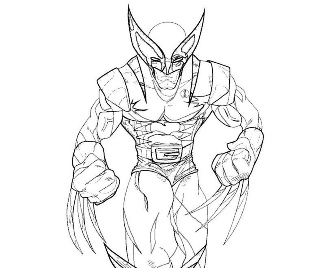 1050x864 Free Printable Wolverine Coloring Pages For Kids Superhero Color