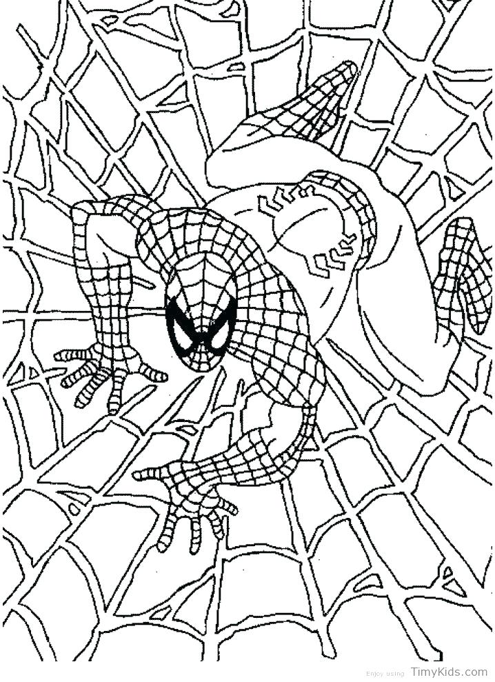 718x989 Spiderman Coloring Pages Pdf Spider Man Color Page On Spiderman
