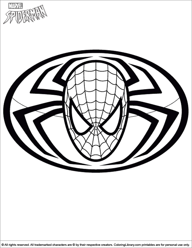 612x792 Spider Man Coloring Picture
