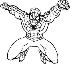 253x224 Batman Vs Spiderman Coloring Page