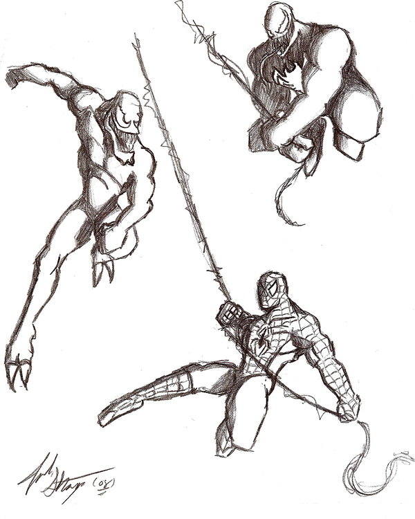 600x750 Spiderman Vs Venom And Carnage By Straya520