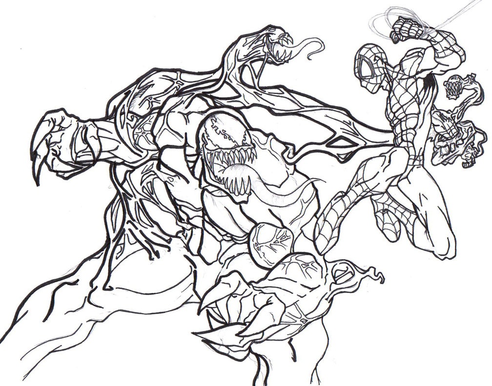 1008x792 Venom Coloring Pages Free Comic Book Coloring Pages
