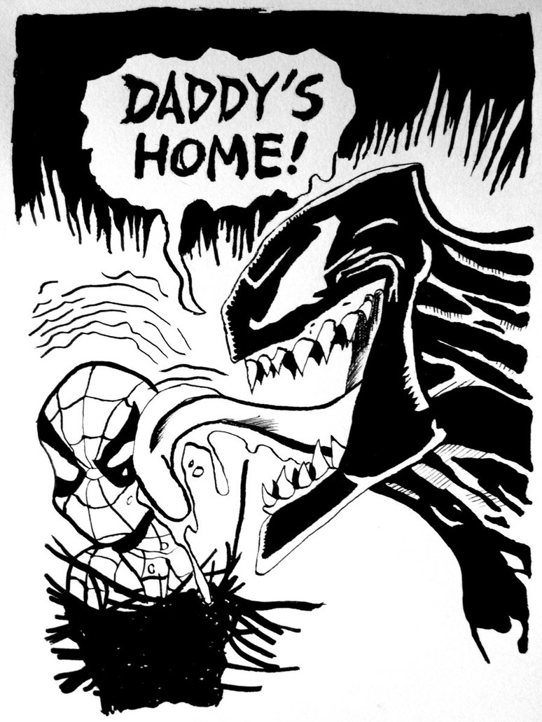 774x1031 Spiderman Vs Venom By Kkkatherine