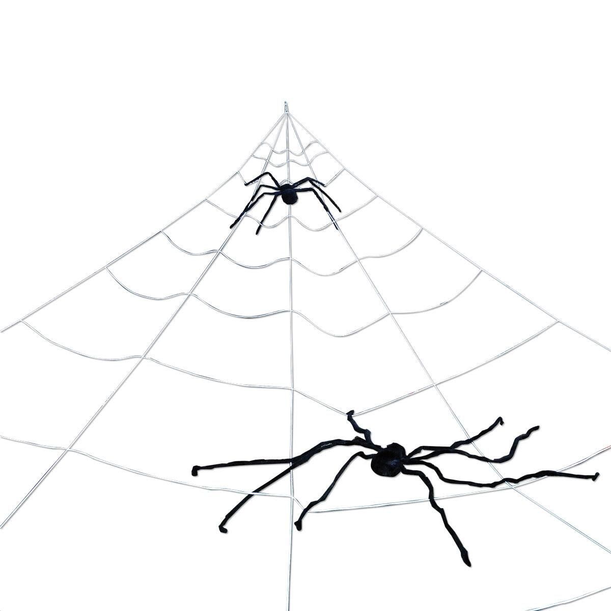 1200x1200 Mega Yard Spider Web Lillian Vernon