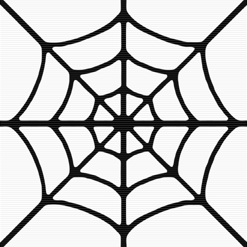 500x500 Simple Spider Web Clipart
