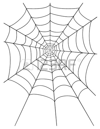 350x450 Spider Web Stock Vector Illustration Isolated On White Background