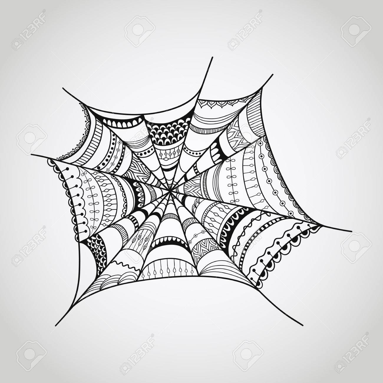 1300x1300 Spider Web Illustration Royalty Free Cliparts, Vectors, And Stock