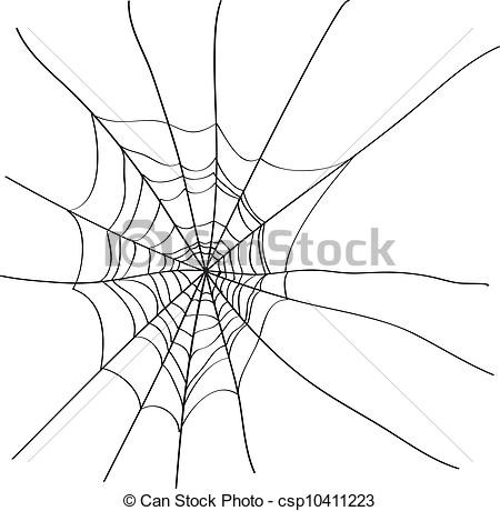 450x460 Spider Web Isolated On White Background