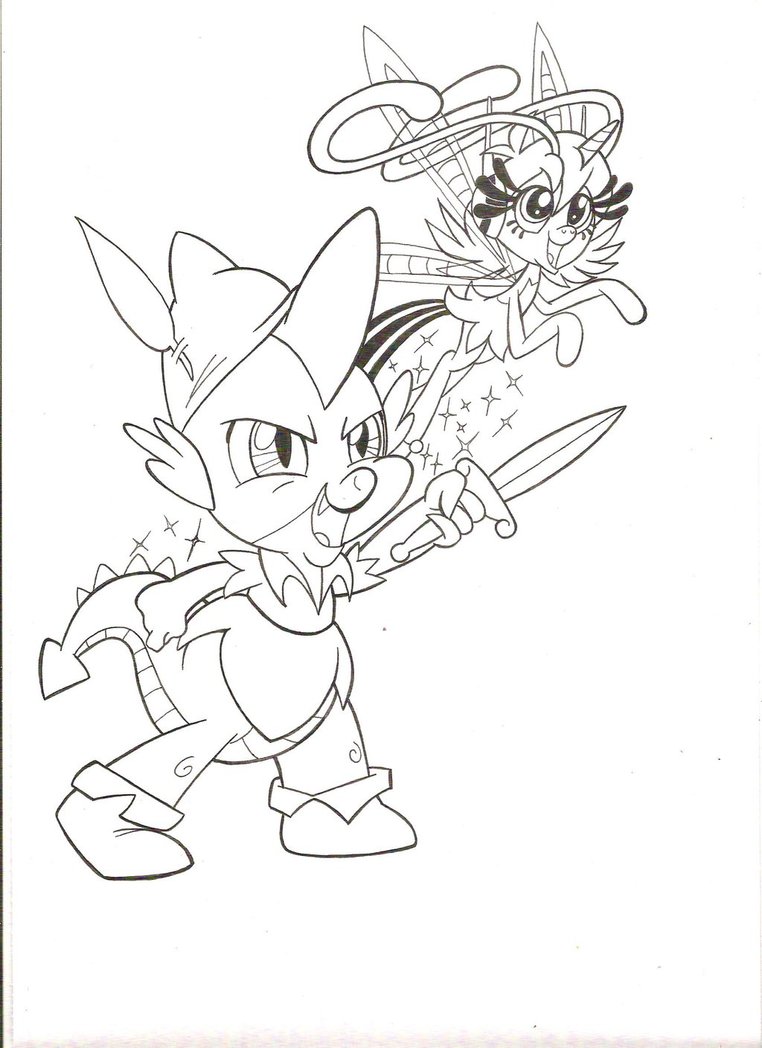 762x1048 Mlp Fairy Tales Peter Spike And Tinker Wasp By Jmkplover