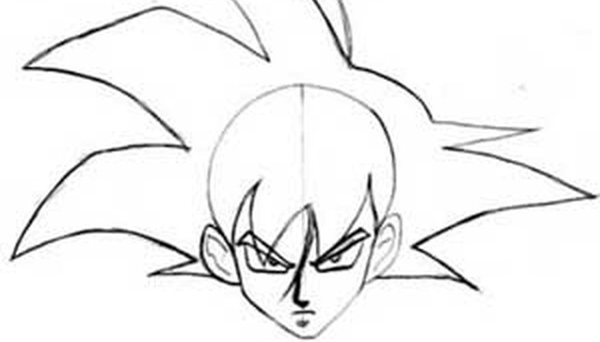 877x500 How To Draw Goku Our Pastimes