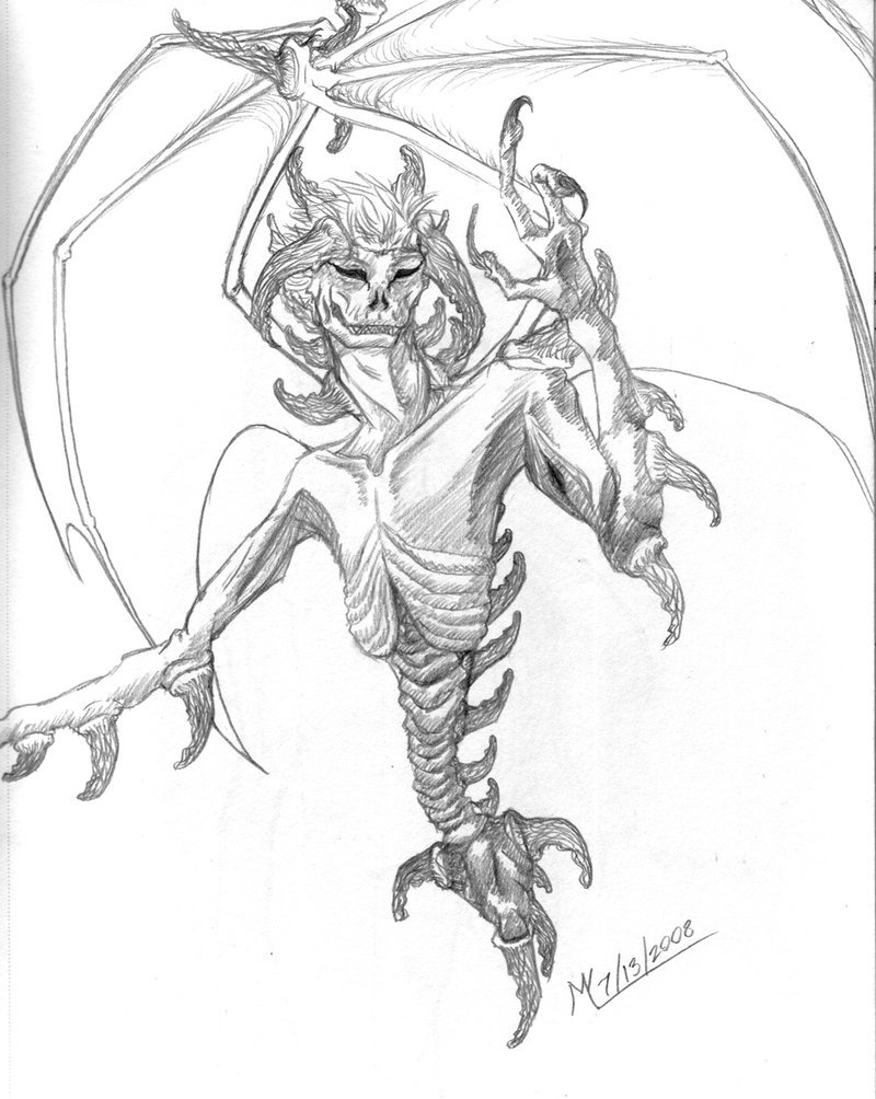 800x1004 Spine Demon By Threshie