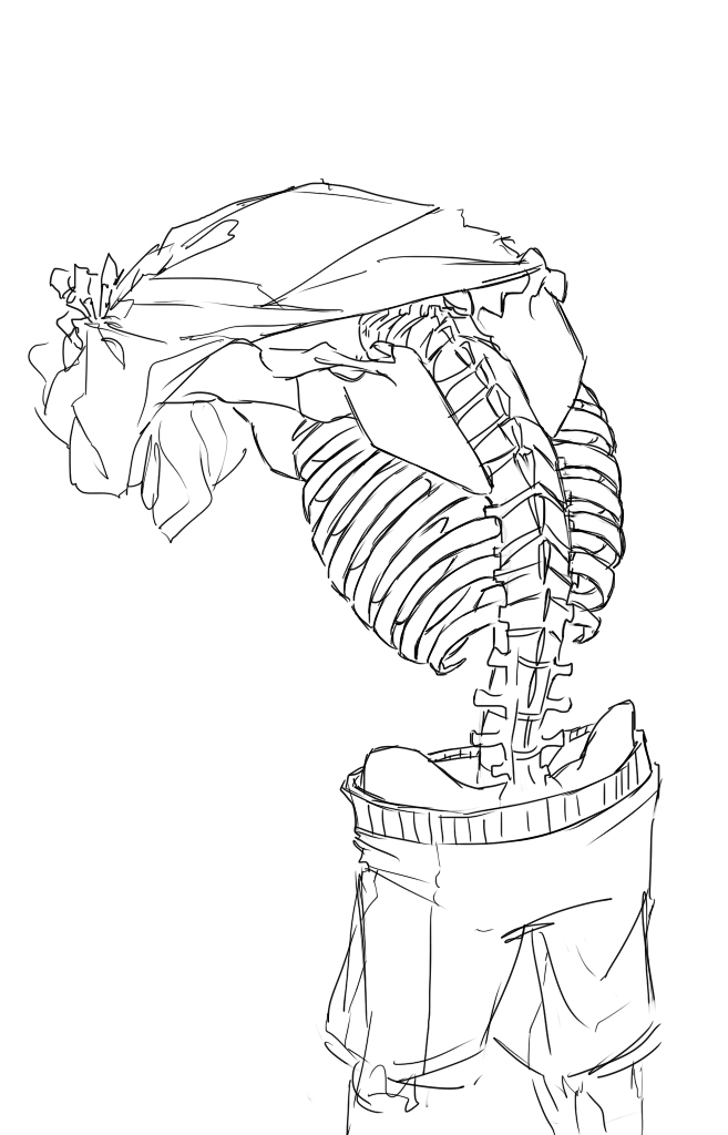 657x1024 Sans's Spine By Volshie