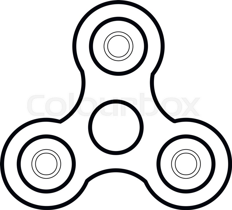 800x723 Hand Fidget Spinner Toy Icon