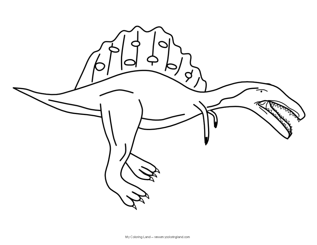 1056x816 Spinosaurus Coloring Pages