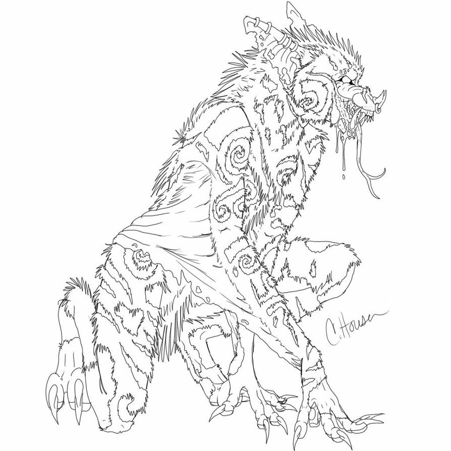 894x894 Black Spiral Dancer (Line) By Ebony Night