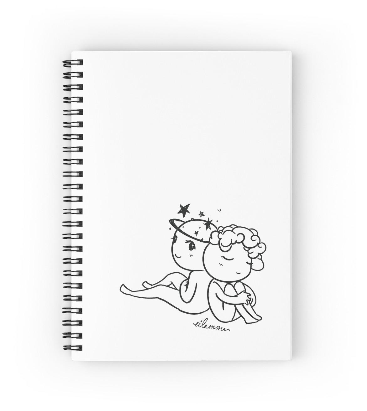 1171x1313 Space Dreamers (Light) Spiral Notebooks By Eilamona Redbubble