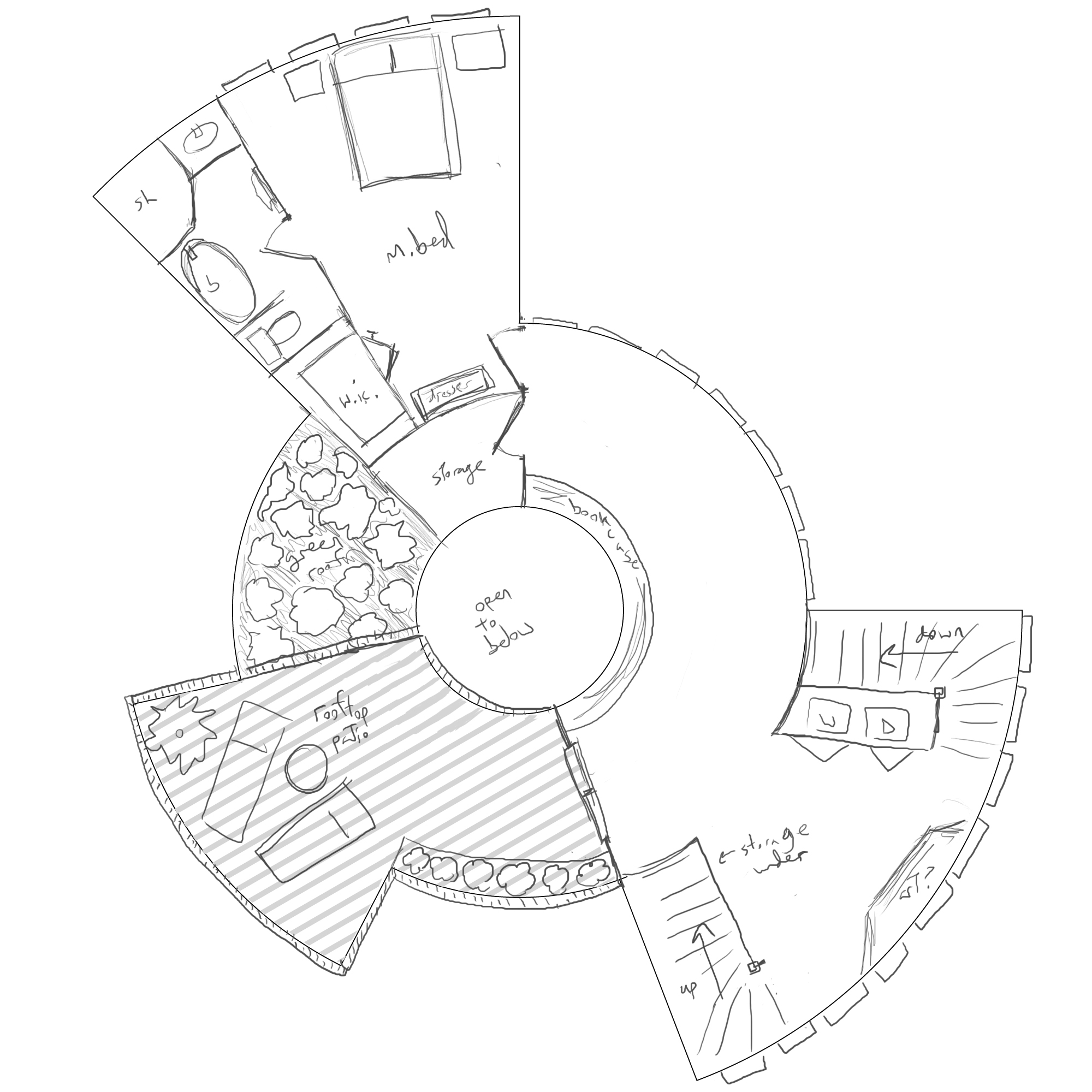 2000x2000 House Plans Circular Dl Spiral Staircase Home Tree Dual Semi Floor