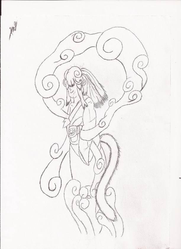 612x842 Monkey Spirit By Loving Arts