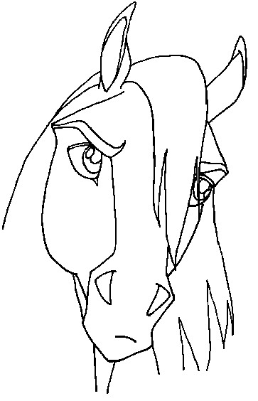 363x564 Spirit Horse Lineart By Capella336