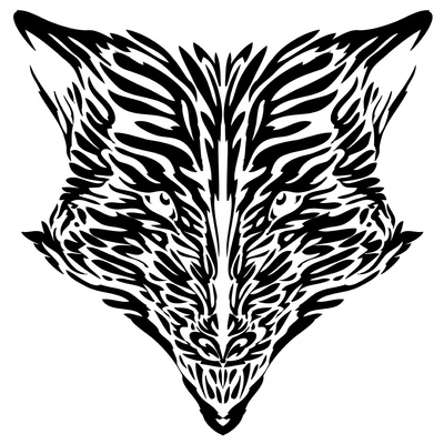 400x400 Spirit Wolf Art Print Wolf