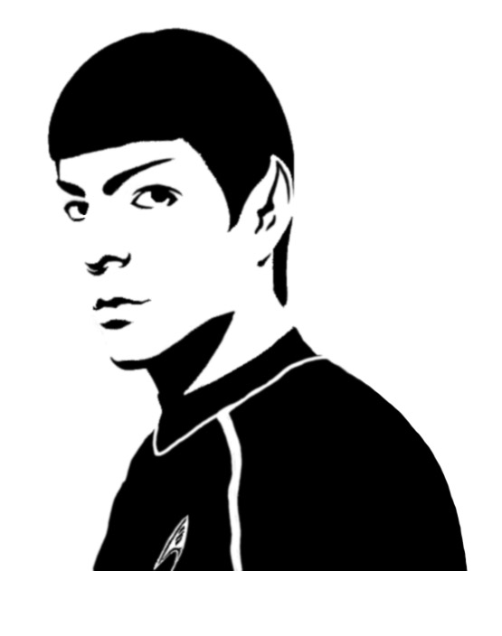 555x704 Spock Stencil 2 By Mcrizlife