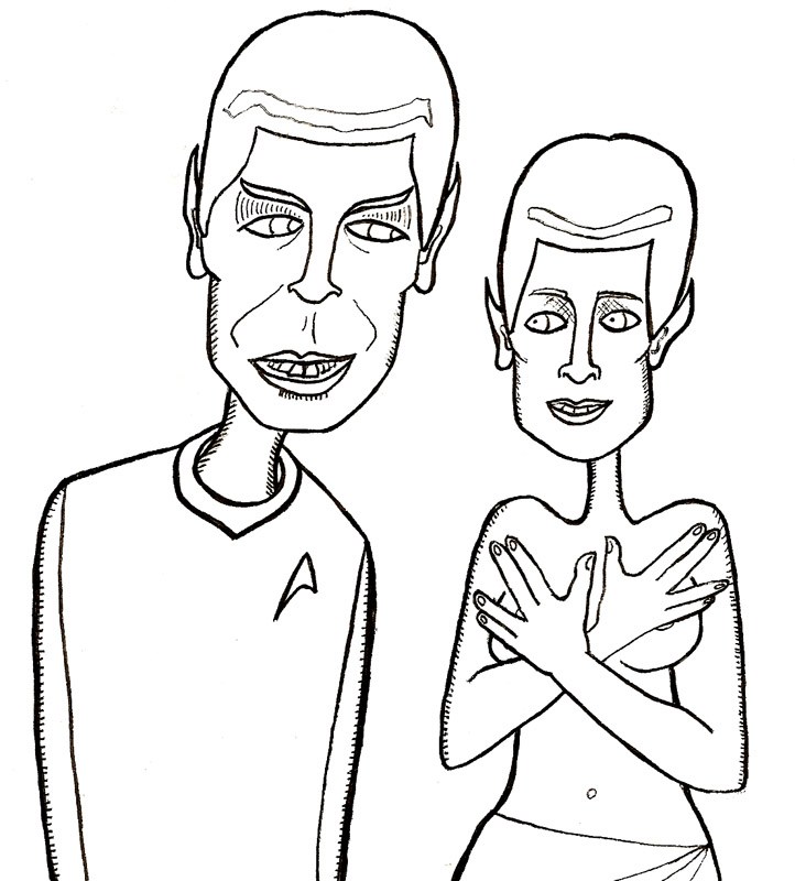 722x800 Spock In Love And Pencils With Feelings Digital Stamps