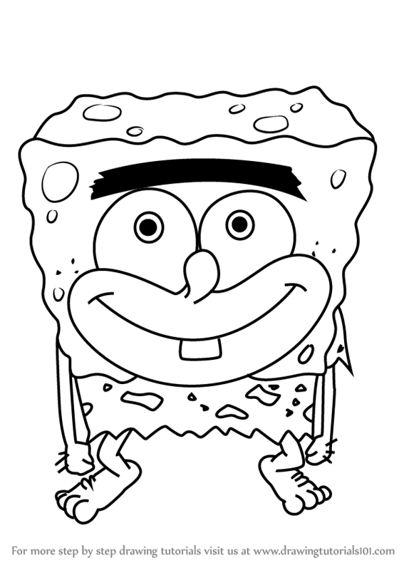567x800 Learn How To Draw Spongegar From Spongebob Squarepants (Spongebob