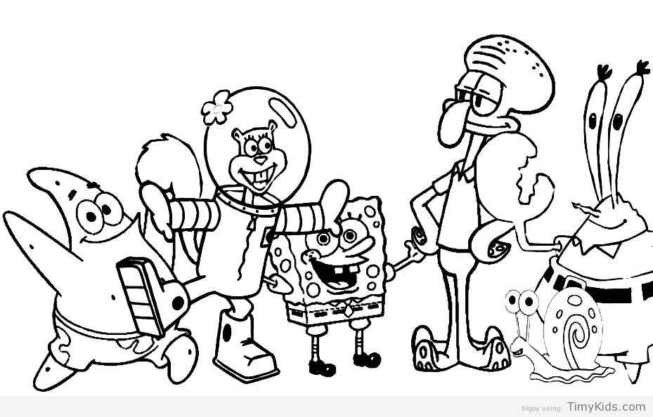 929x594 Spongebob Color Pages Timykids