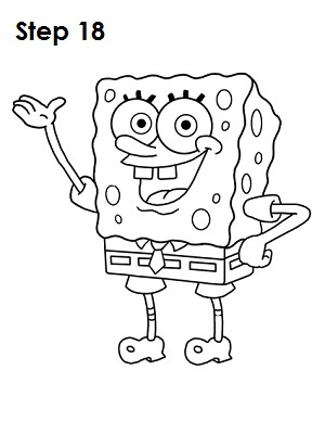 300x388 Colossal Spongebob Outline 3 Ways To Draw Spongebob Squarepants