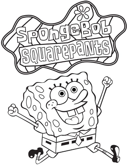 500x650 60 Best Spongebob Squarepants Colouring Pages Images