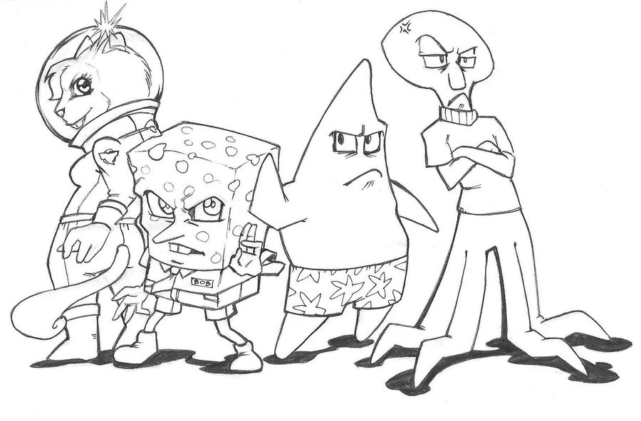 900x592 Spongebob Squarepants By Rodjim