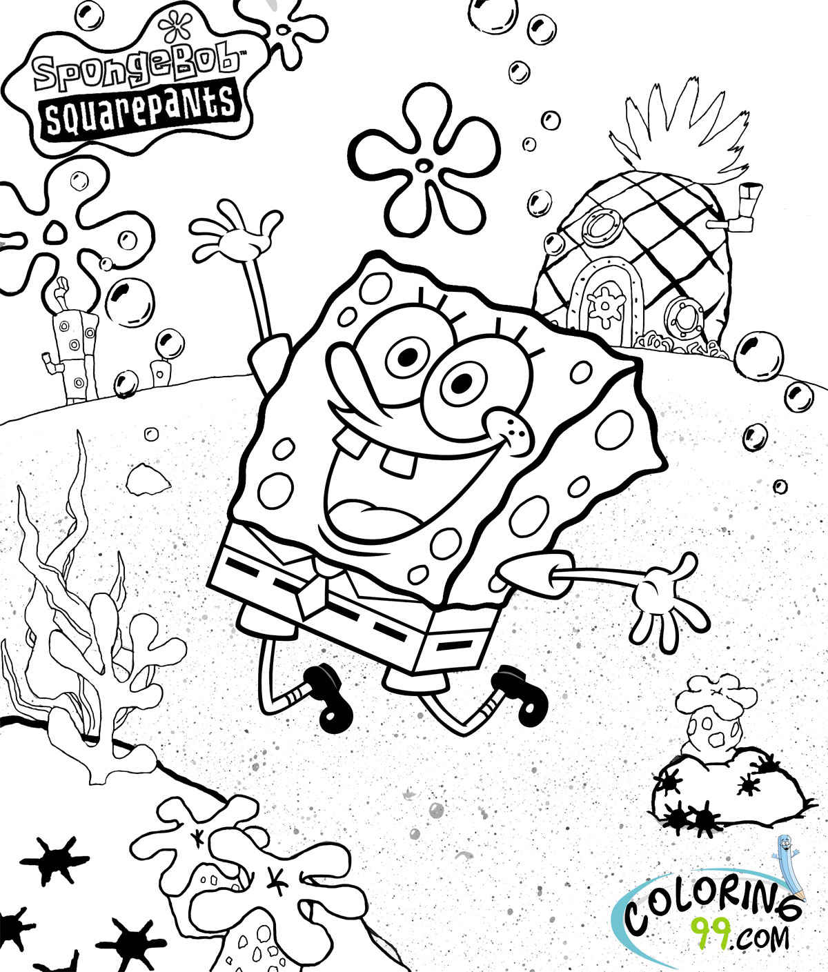 1200x1409 Spongebob Squarepants Coloring Pages