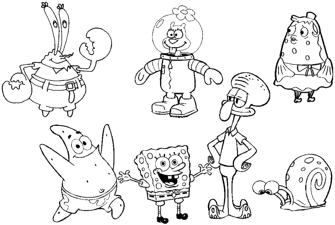 1101x740 Spongebob Squarepants Driving Course Coloring Page Dringrames