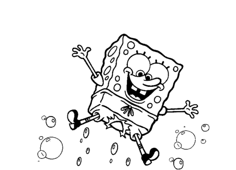 480x347 Spongebob Squarepants Coloring Page Free Printable Coloring Pages