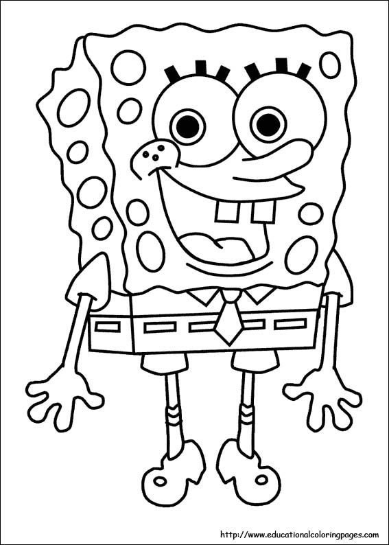 567x794 Spongebob Coloring Pages Free For Kids