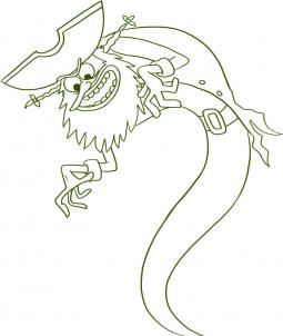 255x302 How To Draw How To Draw The Flying Dutchman From Spongebob
