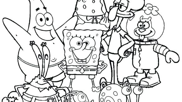 Spongebob Characters Drawing at GetDrawings | Free download