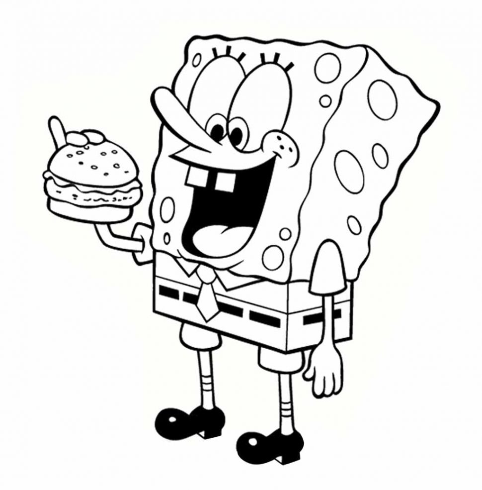 970x985 Coloring Spongebob Coloring Pages Only Sponge Bob L Team Colors