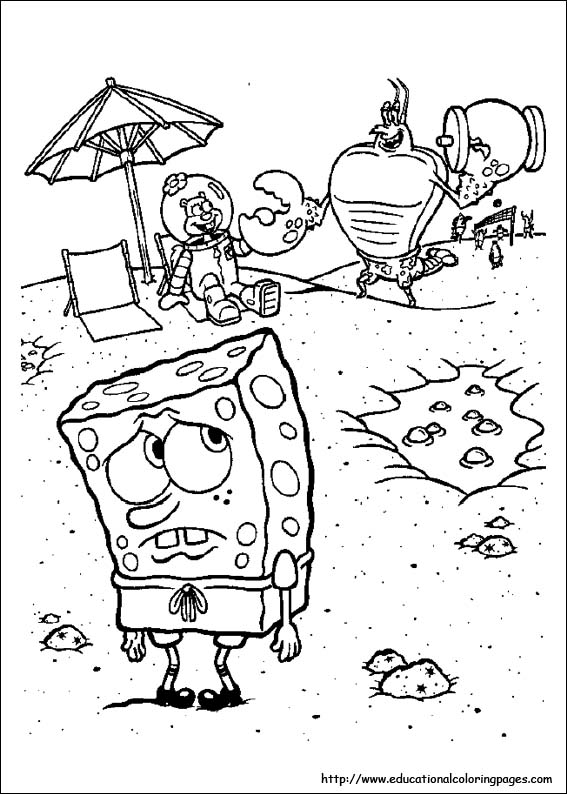 567x794 Spongebob Coloring Pages Free For Kids