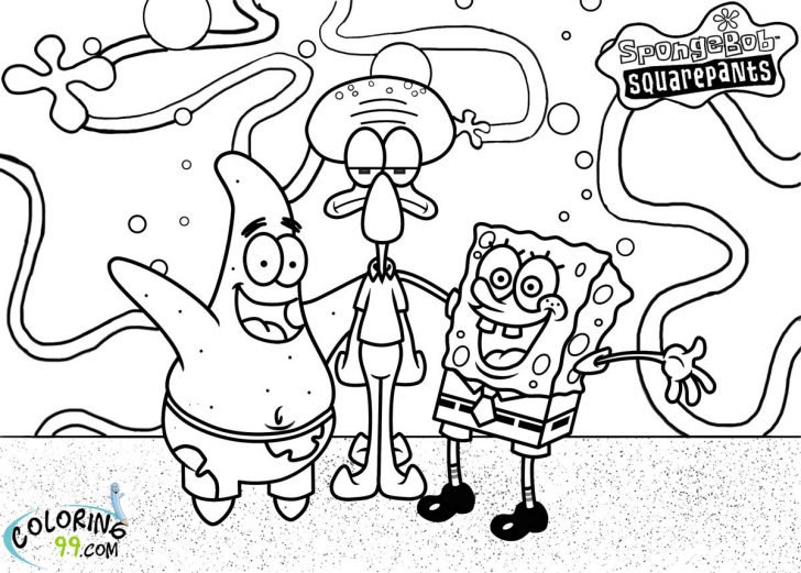 728x521 Spongebob Coloring Pages To Print Printable Book Pdf Cartoons