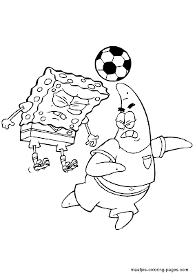 283x400 Digital Dunes Spongebob And Patrick Playing The Game Coloring Pages